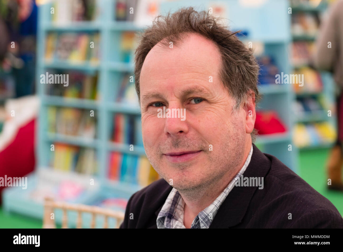 BRUCE INGMAN, Autor und Illustrator von Büchern für Kinder im Hay Festival der Literatur und Künste, Mai 2018 Stockfoto