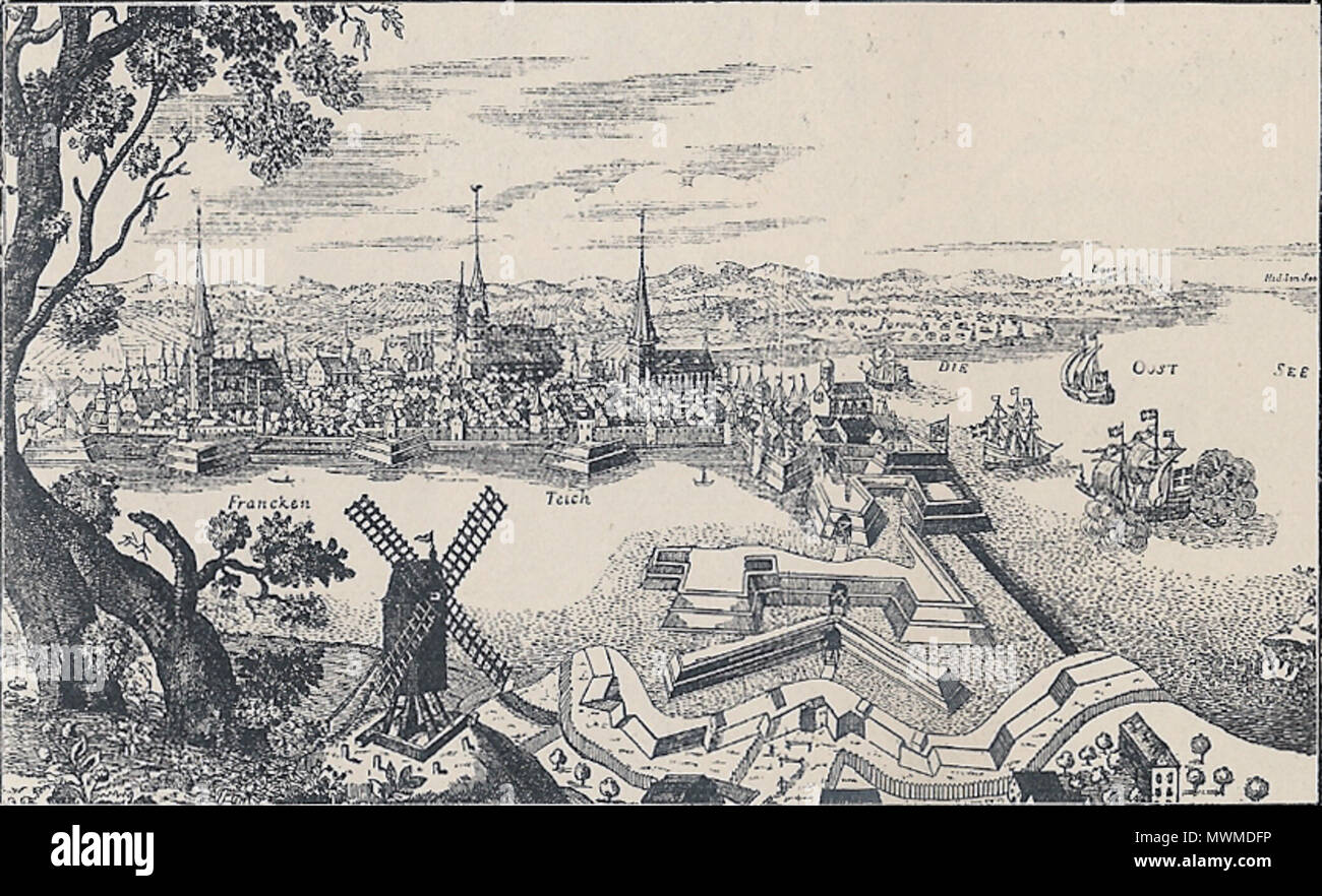 . Englisch: Stralsund 1715. 1907. Saddhiyama 578 Stralsund 1715 Stockfoto