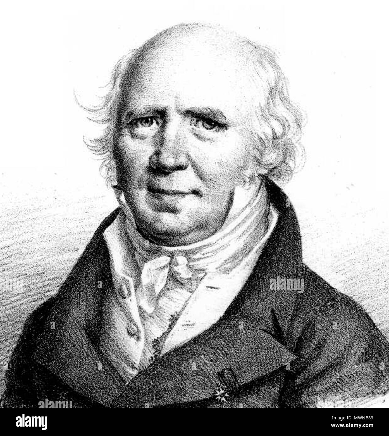 . Englisch: Porträt der französischen Ingenieur Pierre-Simon Girard (1765-1835) Français: Portrait de l'Ingénieur français Pierre-Simon Girard (1765-1835). 19. Julien Léopold Boilly (1796-1874) 484 Pierre-Simon Girard Stockfoto