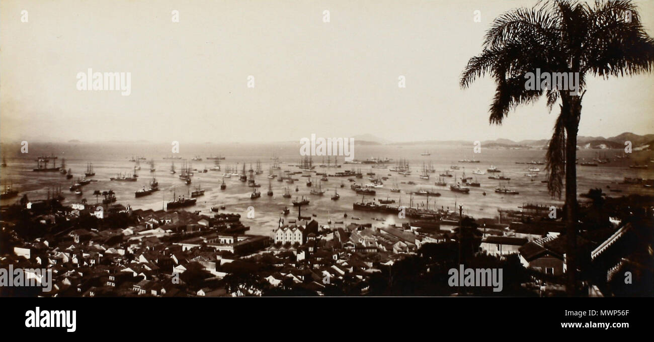 . Rio de Janeiro, La Saude. In der zweiten Hälfte des 19. Jahrhunderts getroffen, vermutlich 1889 523 Rio de Janeiro, La Saude, Foto von Marc Ferrez Stockfoto