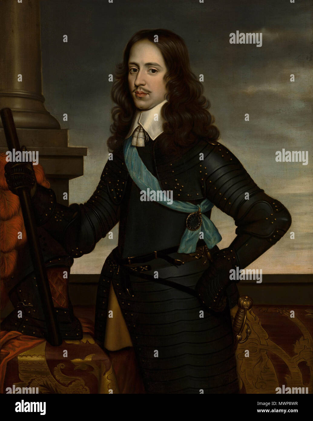 . Portrait von Prinz Willem II (1626-1650). Nederlands: Portret van Prins Willem II. Na. 1647 Öl auf Leinwand. 116,4 × 45,8 × 92,3 cm (36,3 in). Den Haag, Mauritshuis. . Nach 1647. Nach Gerard van Honthorst (1592 - 1656) Alternative Namen Gerard Honthorst, Gerard Hermansz. van Honthorst, Gerardus Honthorst, Gerrit van Honthorst Hondhorst, Gerrit, Gerrit van Honthorst, Gherardo Fiammingo, Gherardo della Notte, Gherardo delle Notti, Gherardo Delle Notti Beschreibung niederländische Maler, Grafiker und Maler Geburtsdatum / Tod 4. November 1592 bis 27. April 1656 Ort der Geburt/de Stockfoto