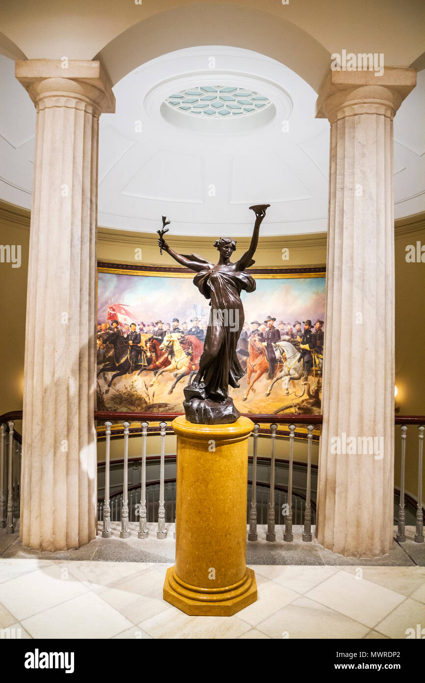 Washington DC, Smithsonian American Art Museum, Ausstellungsausstellung Sammlung Skulptur, Bronze, Spirit of Life, Daniel Chester French, 1914, DC100217031EdOn Stockfoto