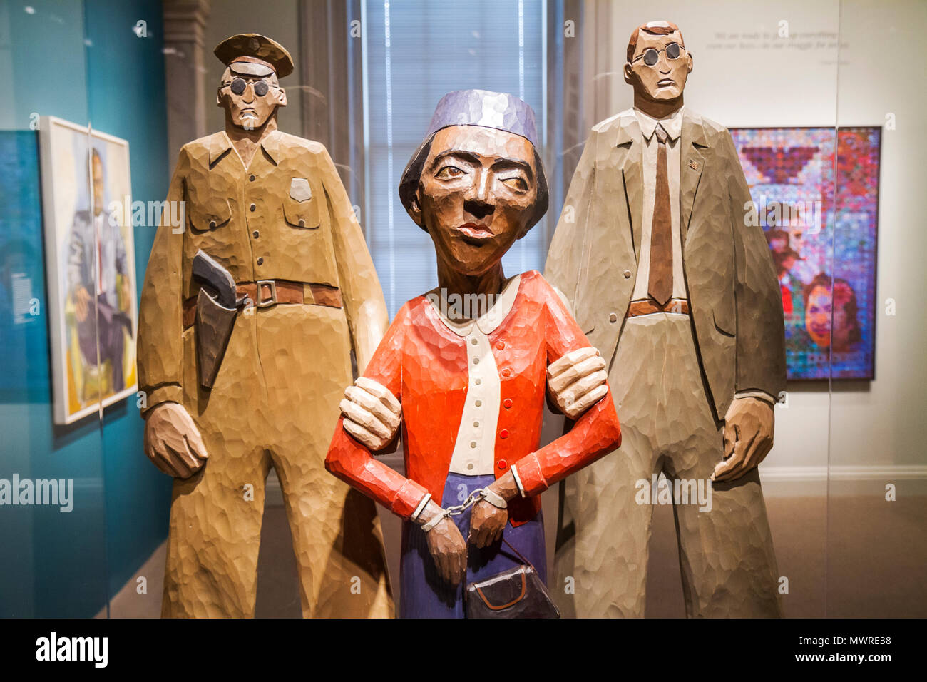 Washington DC, National Portrait Gallery, Donald W, Reynolds Center for American Art & Portraiture, The Struggle for Justice, Ausstellungssammlung Stockfoto