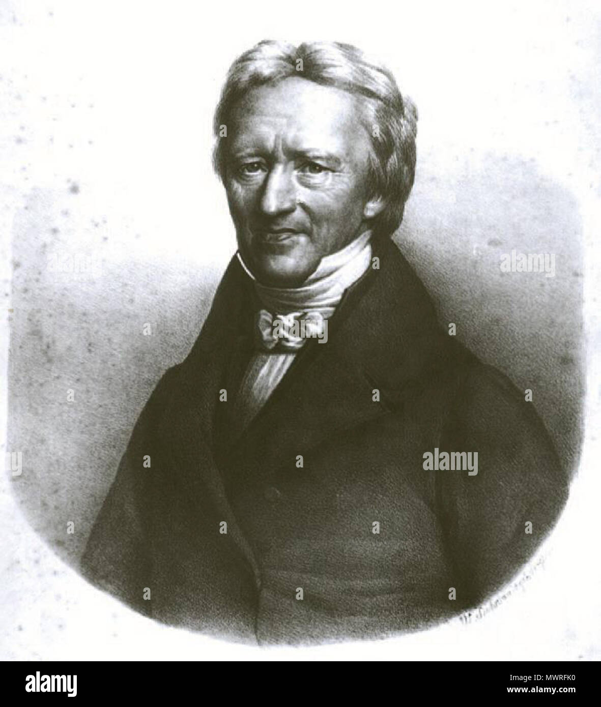 . English: Wilhelmine Suhrlandt: Johann Smidt, um 1830 Lithographie, 47,5 x 34,5 cm Bez. u. r. Wilhelmine. Suhrlandt Inv. Nr. A 0225, 1956.001 Focke-Museum Bremen. um 1830. Wilhelmine Suhrlandt 581 SuhrlandtWSmidt Stockfoto