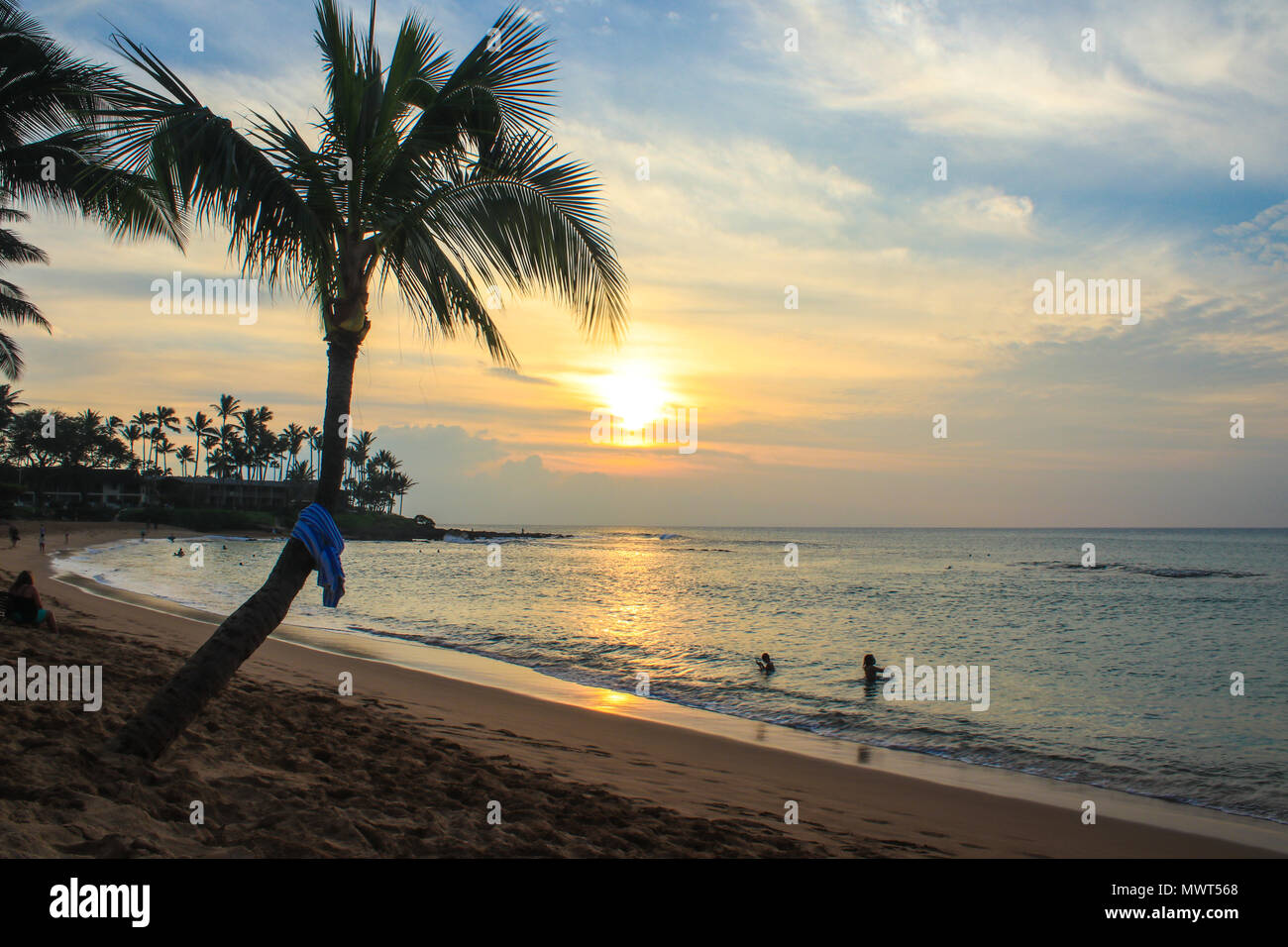 Haufig Als Eine Der Schonsten Strande Der Welt Kaanapali Beach In Lahaina Maui Hawaii Bewertet Stockfotografie Alamy