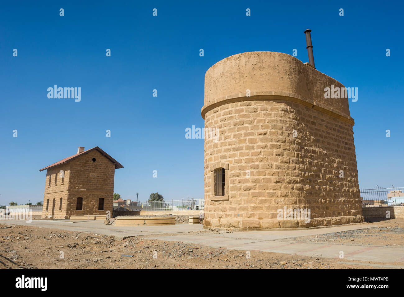 Der hijaz railway station von Tabuk, Saudi-Arabien, Naher Osten Stockfoto