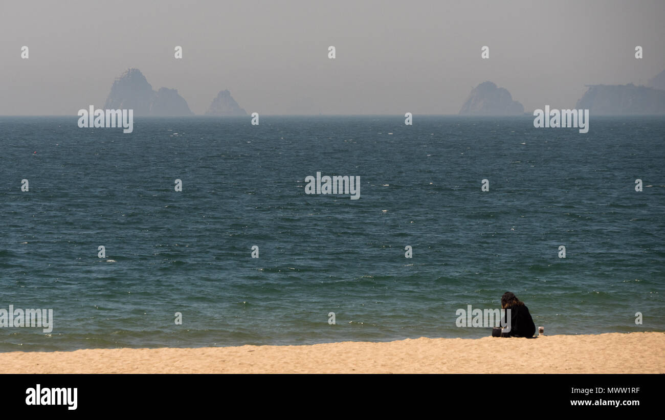 Landschaft in Busan, zweite Stadt von Südkorea Stockfoto
