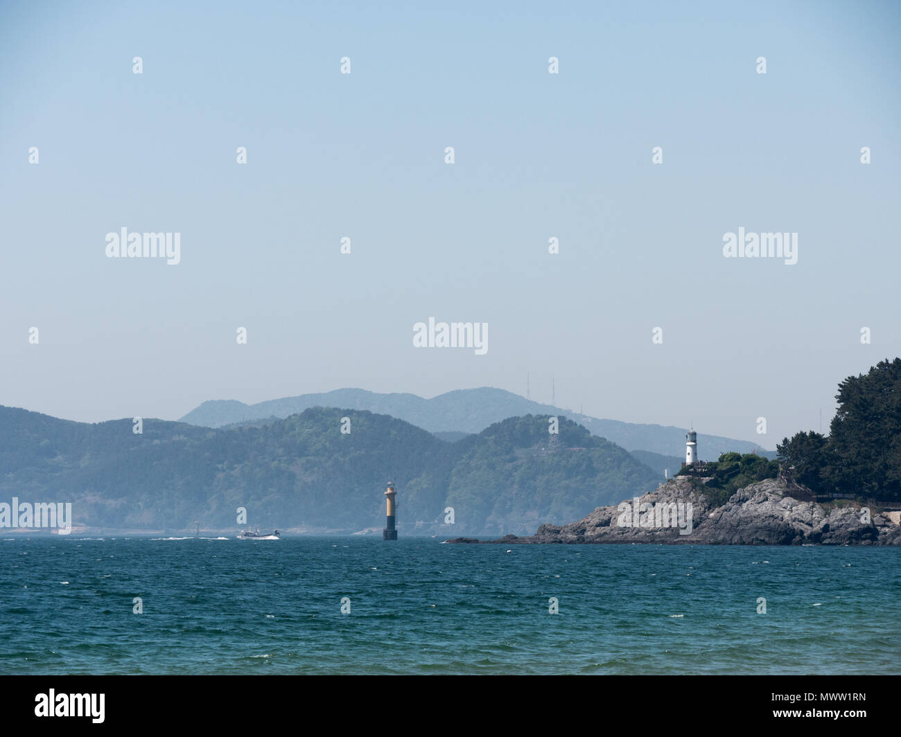 Landschaft in Busan, zweite Stadt von Südkorea Stockfoto