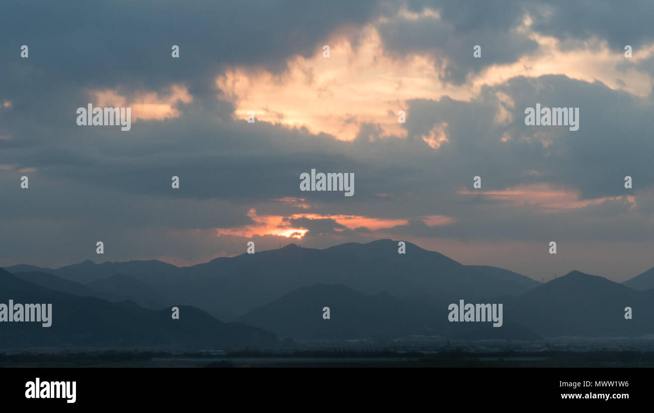 Landschaft in Busan, zweite Stadt von Südkorea Stockfoto