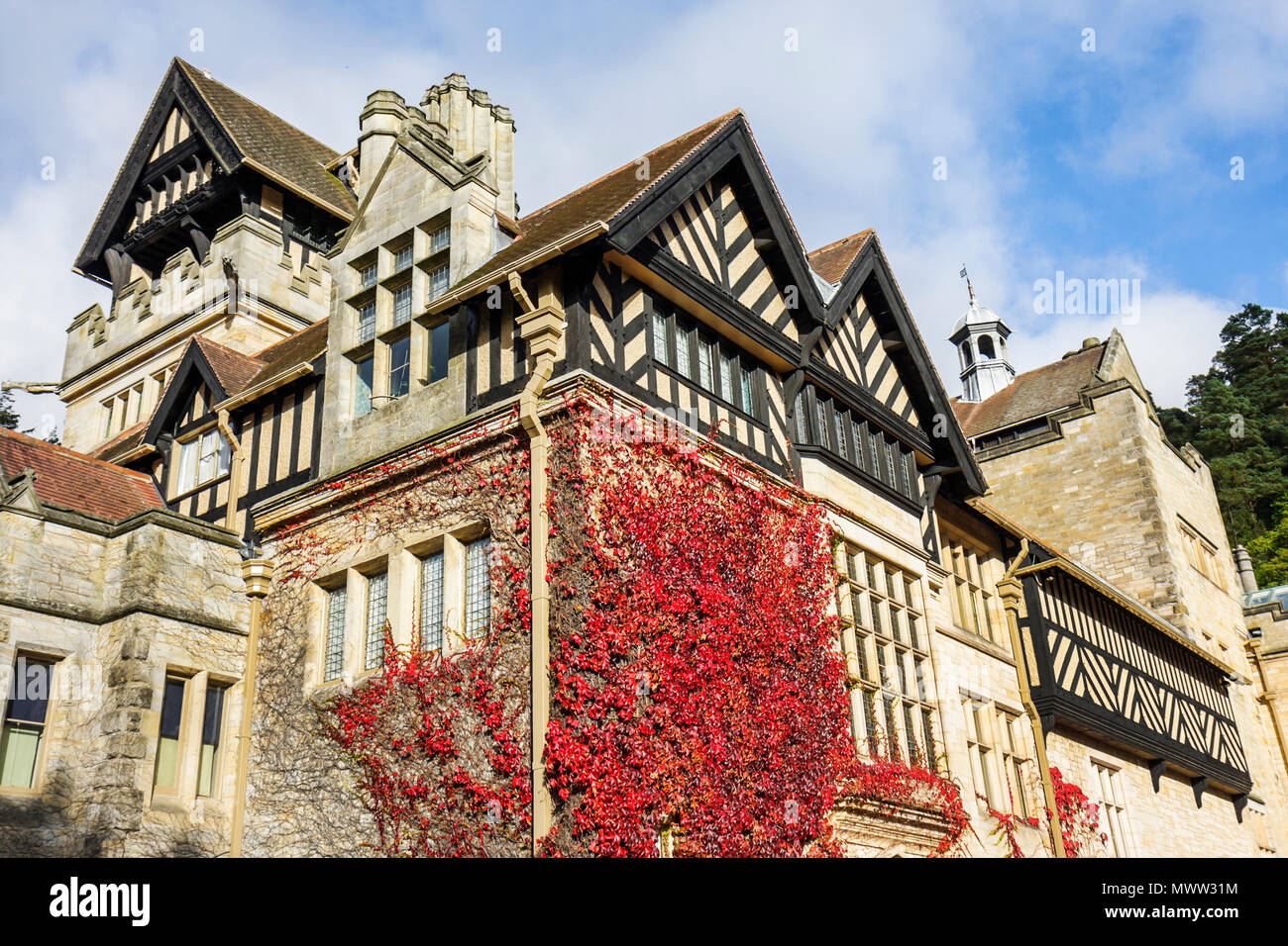 Großbritannien England Northumberland, Rothbury, Cragside, Erfinder Lord Henry Armstrong, viktorianischer Stil der 1880er Jahre, weltweit erster Elektrizitätswohnsitz, UK071004064Nur erforderlich Stockfoto
