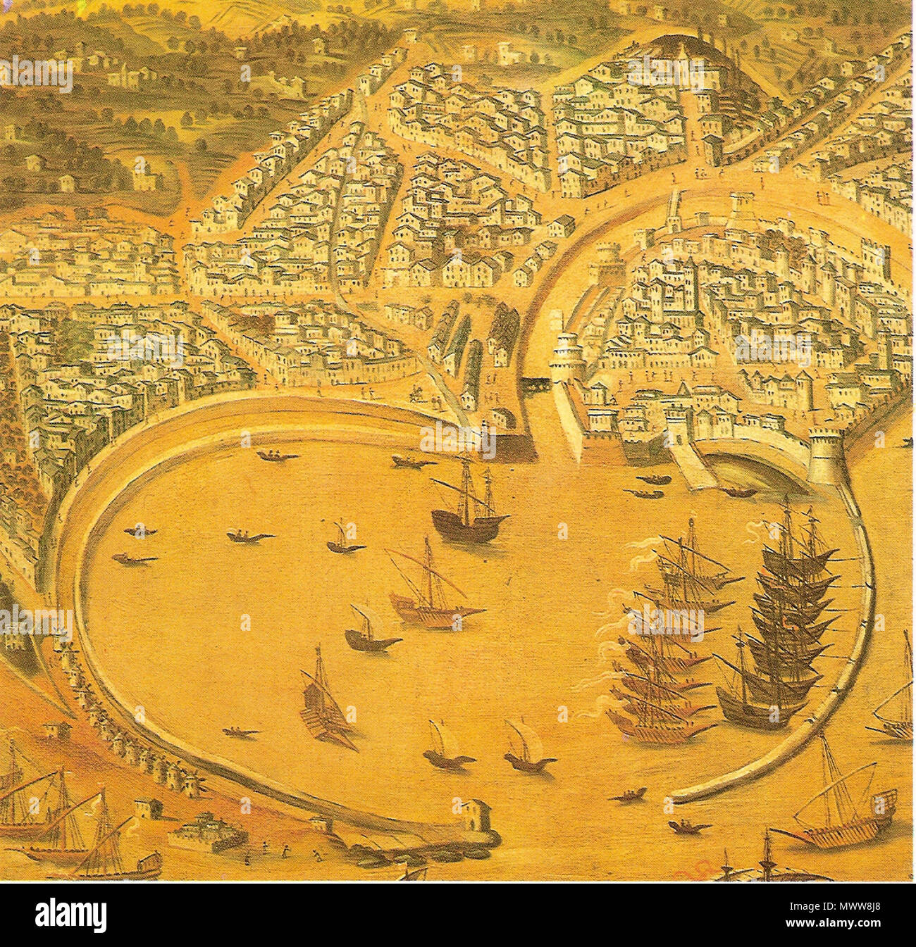 . Die Dipinto del XVI secolo della Colonia genovese dell'Isola Di Chio (Griechenland). 20. Juni 2009. Davide Papalini 301 Isola Di Chio-dipinto XVI secolo Stockfoto