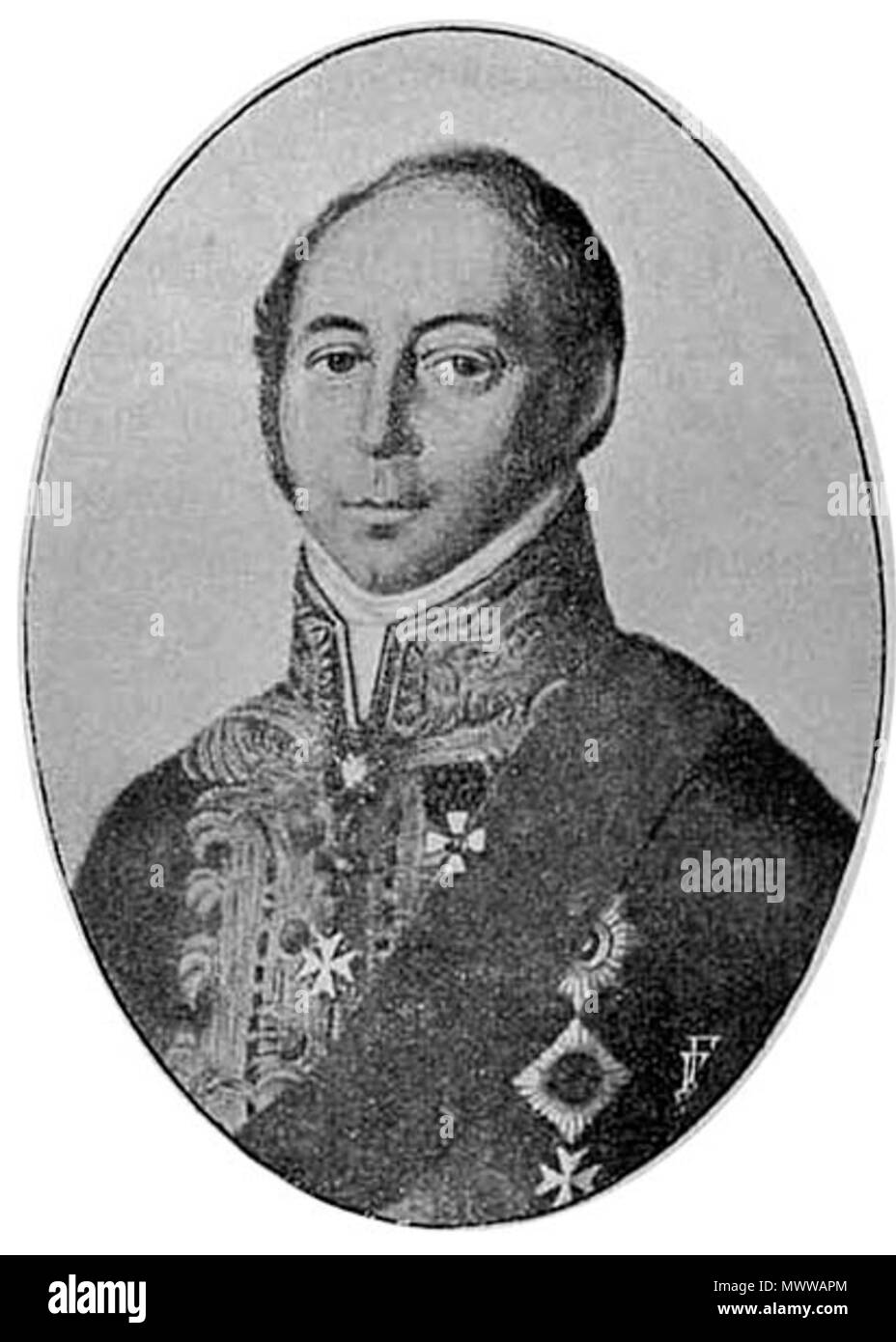 . Русский: генерал - майор А. Р. Козенс. Vor 1894 года. Unbekannt 347 Kosens Alexandr Rytzarevitch Stockfoto