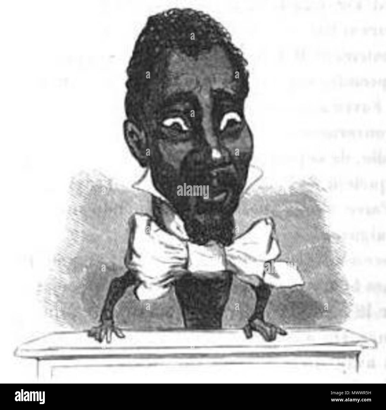 . Français: Karikatur de Louisy Mathieu (1817-1874) par Cham. 1850. Cham (Amédée de Noé) 379 Louisy Mathieu par Cham Stockfoto
