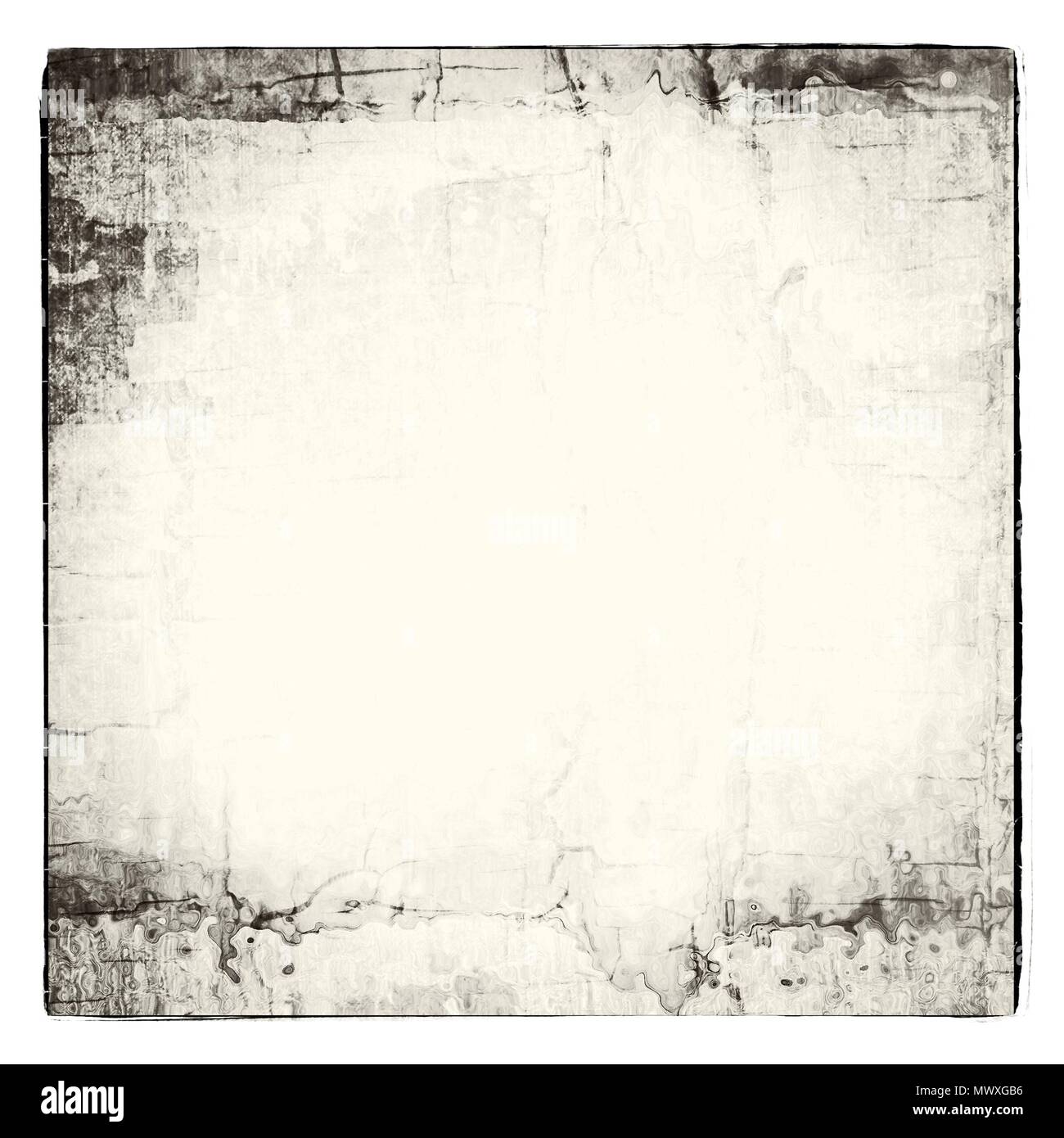 Grunge Schwarz und Weiß abstract rissige Mauer Textur Hintergrund. Stockfoto