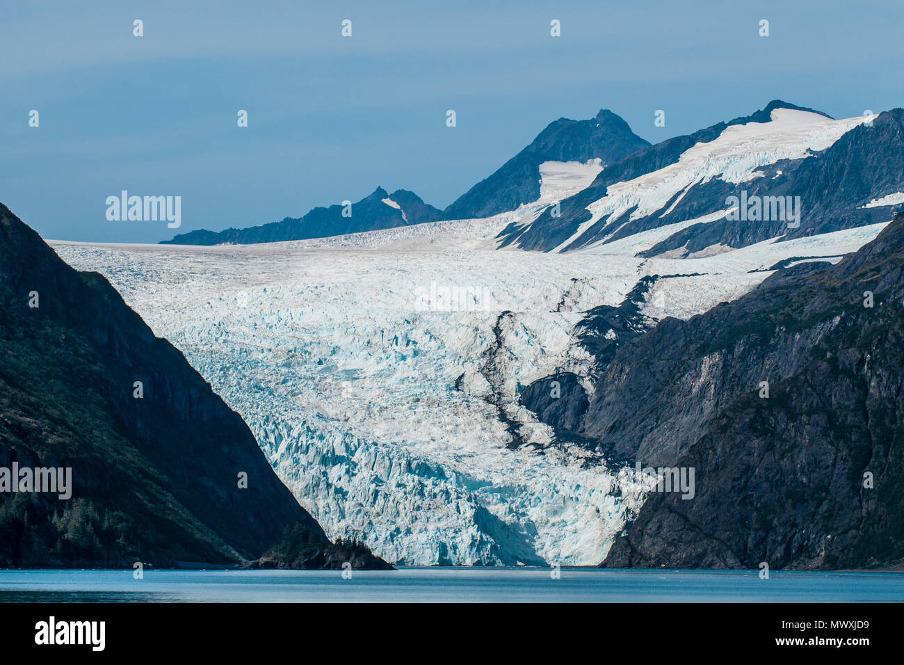 Holgate Gletschers, Harding Icefield, Kenai Fjords National Park, Alaska, Vereinigte Staaten von Amerika, Nordamerika Stockfoto