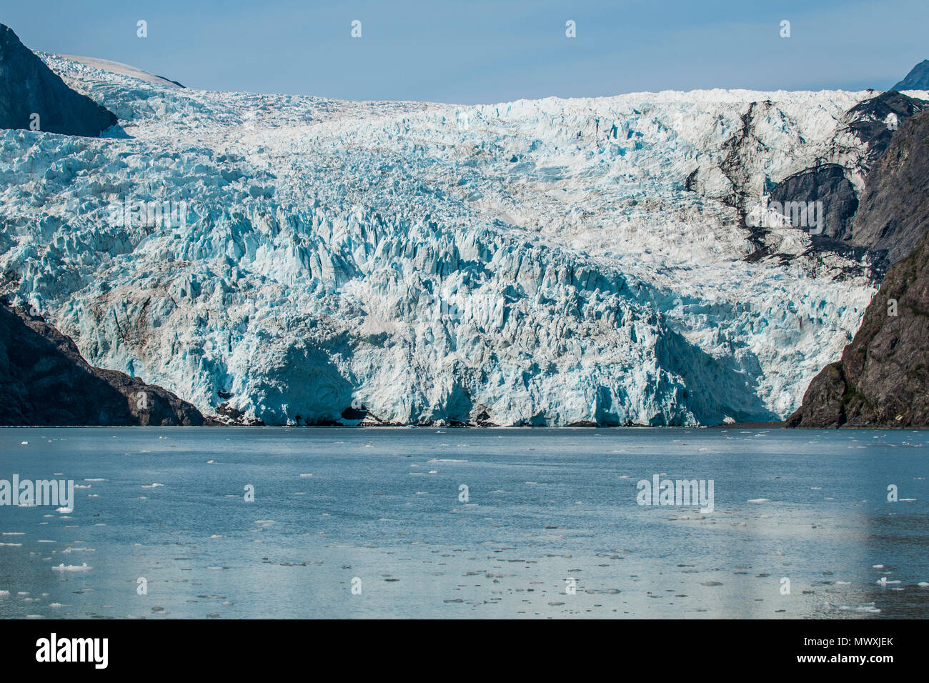 Holgate Gletschers, Harding Icefield, Kenai Fjords National Park, Alaska, Vereinigte Staaten von Amerika, Nordamerika Stockfoto