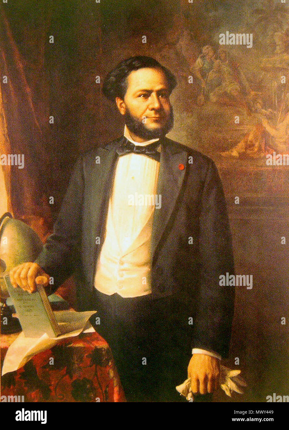 . Retrato de José María Castro. Español: José María Castro, Presidente de Costa Rica en 1847-1849 y 1866-1868 Englisch: José María Castro, Präsident von Costa Rica 1847-1849 & 1866-1868 500 Povedano - jose maria Castro Stockfoto