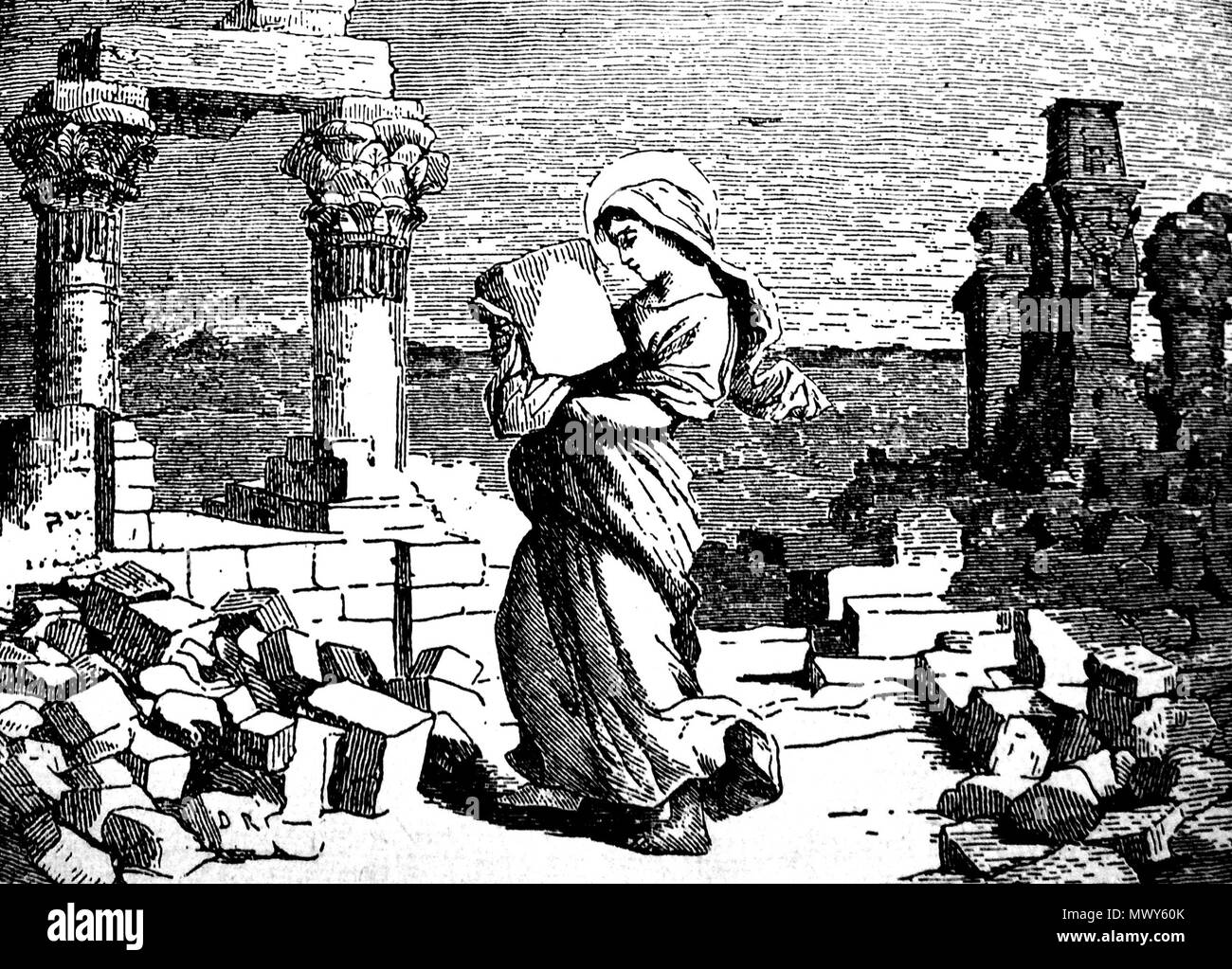 . Der hl. Euphrasia. 1878. Unsicher 537 Saint Euphrasia Stockfoto