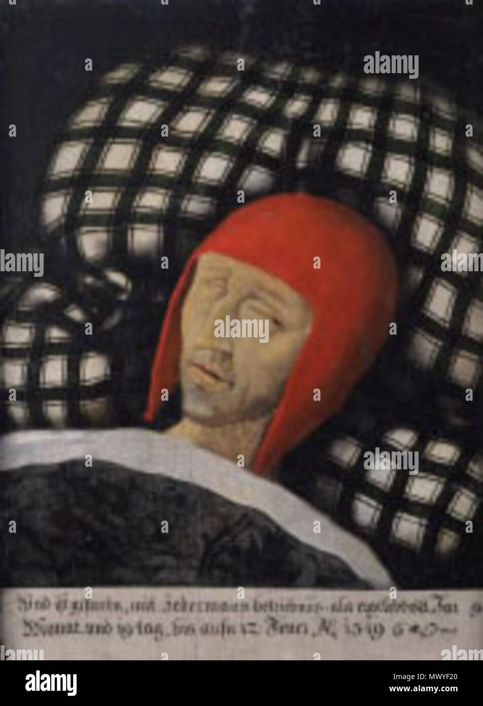 . Englisch: Maximilian I., Kaiser des Heiligen Römischen Reichs auf seinem Sterbebett. 12. Januar 2011. Unbekannt 206 Ferdinand I. auf dem Totenbett Stockfoto