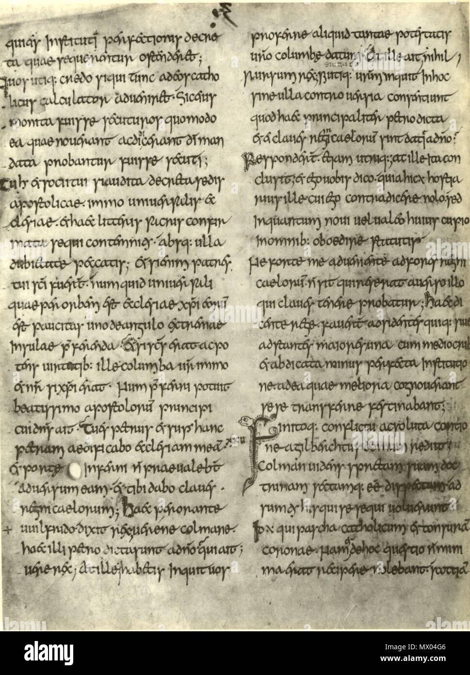 . Englisch: Beda, Kirchengeschichte des englischen Volkes in den angelsächsischen Script. Manuskript London, British Library, Baumwolle Tiberius C II, fol. 87v. English: Beda Venerabilis, Historia ecclesiastica gentis Anglorum in angelsächsischer Schrift. Handschrift London, British Library, Baumwolle Tiberius C II, fol. 87 v. späten 8 Jahrhundert. 78 Beda Venerabilis, Kirchengeschichte, Baumwolle Tiberius C II, fol. 87 v Stockfoto