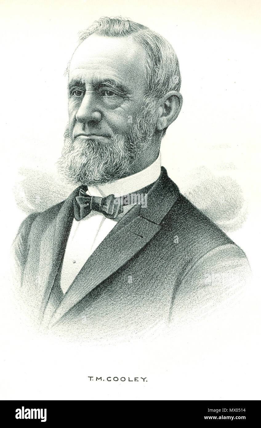 . Thomas mcintyre Cooley (1824-1898). Gerechtigkeit von Michigan Supreme Court, 1865-85; auch Chief Justice; Mitglied des U.S. Interstate Commerce Kommission, 1887-92. 1891. Unbekannt 605 Thomas M Cooley Stockfoto