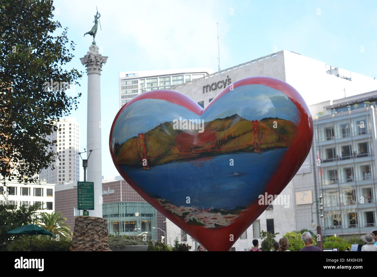 Frieden in der Welt mit Liebe Stockfoto