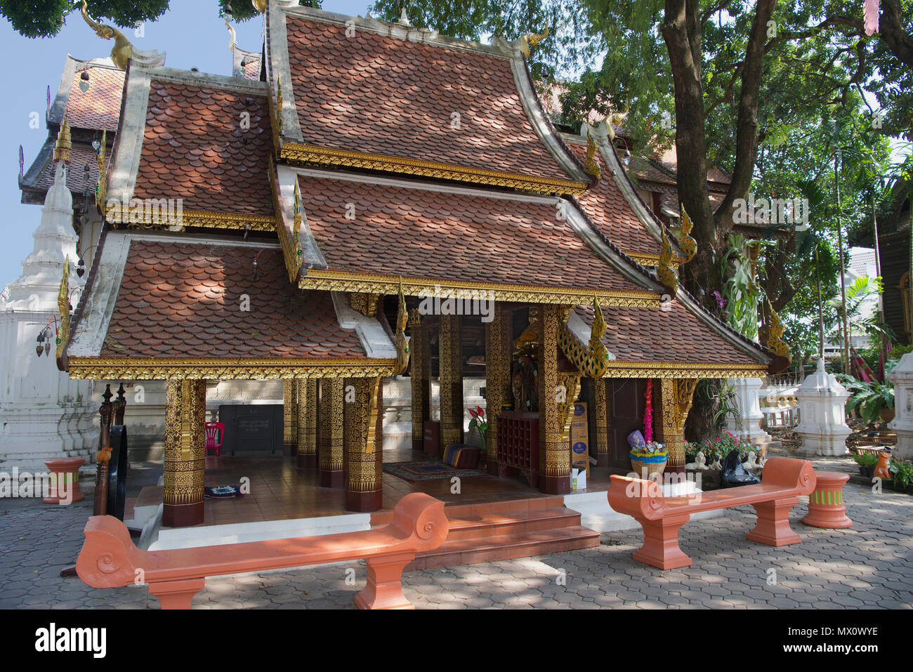 Kleine Tempel von Wat Ket Karem Tempel Chiang Mai Nordthailand Stockfoto