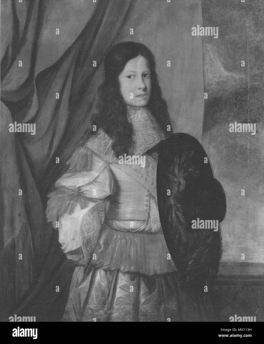 . Svenska: Karl Vilhelm, prins av Anhalt-Zerbst 1652-1718. Datum unbekannt 336 Karl Vilhelm, prins av Anhalt-Zerbst 1652-1718 - Nationalmuseum - 14729 Stockfoto