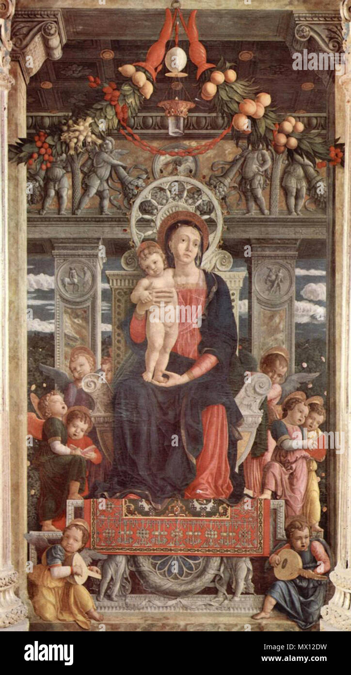 . Андре́а Манте́нья (итал. Andrea Mantegna, ok. 1431, Изола - ди - Картуро, ныне в области Венеция - 13 сентября 1506 Мантуя) - итальянский художник, представитель падуанской школы живописи. В отличие от большинства других классиков Ренессанса итальянского, писал в жёсткой и резкой манере. =================================================== Andrea Mantegna (Italienisch: [anˈdrɛːa manˈteɲɲa]; c 1431 - 13. September 1506) war ein italienischer Maler. www.youtube.com/watch?v=5TjZbh cnR 0. 26 November 2017, 04:18. Leonid Ll 45 Andrea Mantegna058 (37759849395) Stockfoto