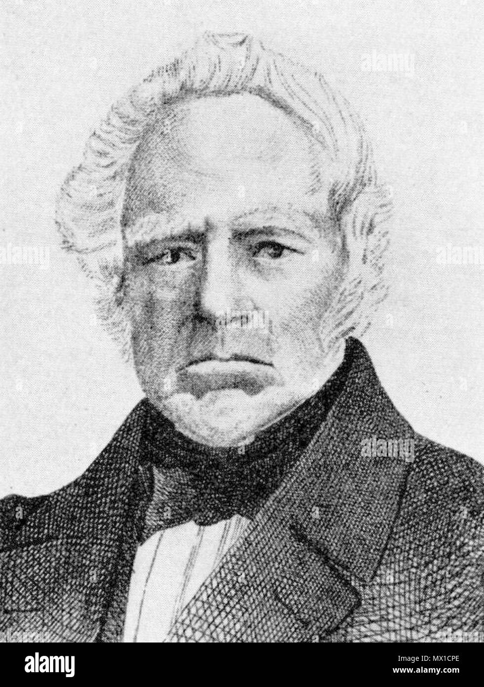 . Svenska: Lars Magnus Enberg (1787-1865), skriftställare, ledamot av Svenska Postsekundarebene. Litografi. . Unbekannt 360 Lars Magnus Enberg Stockfoto