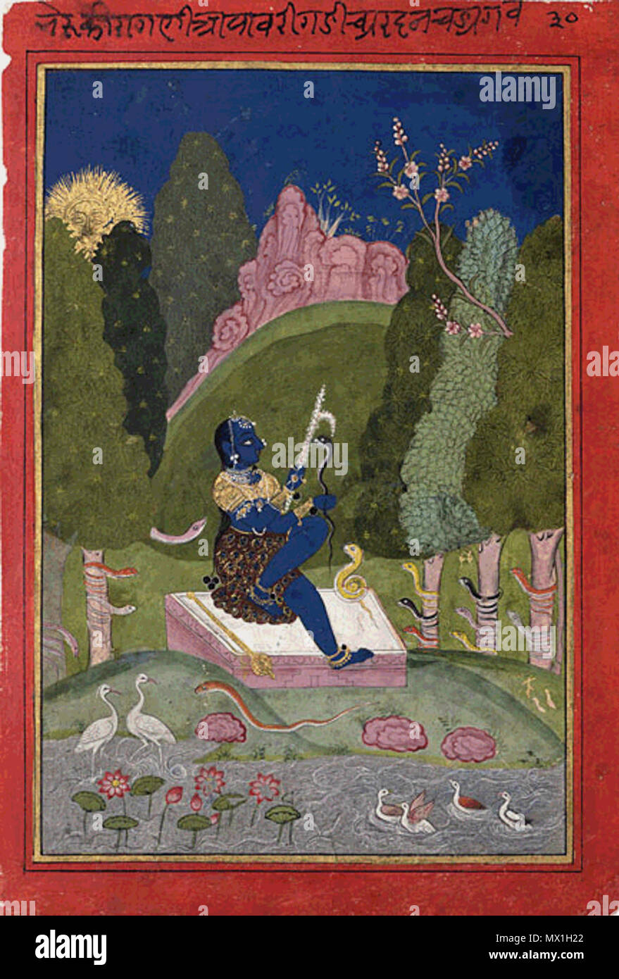 . Englisch: Asavari Ragini Bundi, Rajasthan 18 C. 18. rajastan 59 Asavari Ragini 2 Stockfoto