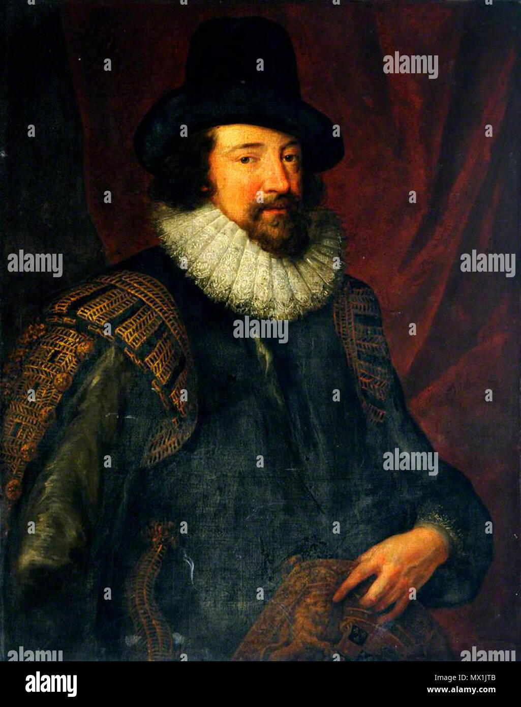 . Francis Bacon (1561 - 1626), der Baron Verulam, Viscount St Albans. ca. 1590 497 Portrait von Sir Francis Bacon (1561-1626) Stockfoto