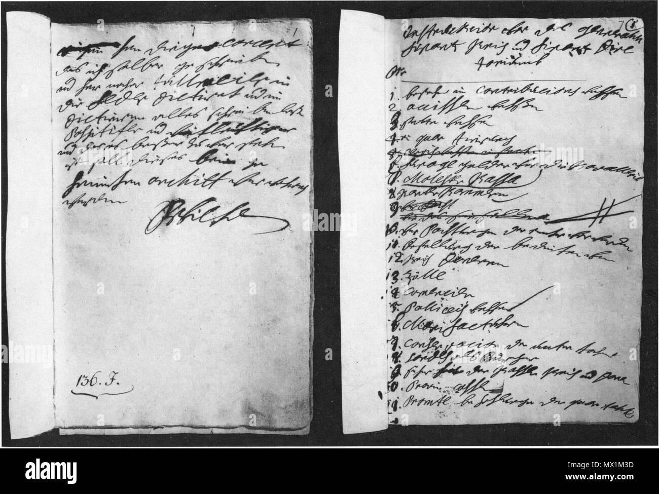 . Englisch: Autogramm Anweisung von Friedrich Wilhelm I. von Preußen für das Generaldirektorium. Staatsarchiv Merseburg. English: Eigenhändige Instruktion Friedrich Wilhelms I. von Preußen für das Generaldirektorium. Staatsarchiv Merseburg. 1722. Friedrich Wilhelm I. von Preußen 221 Friedrich Wilhelm I, Anweisung (autogramm) Stockfoto