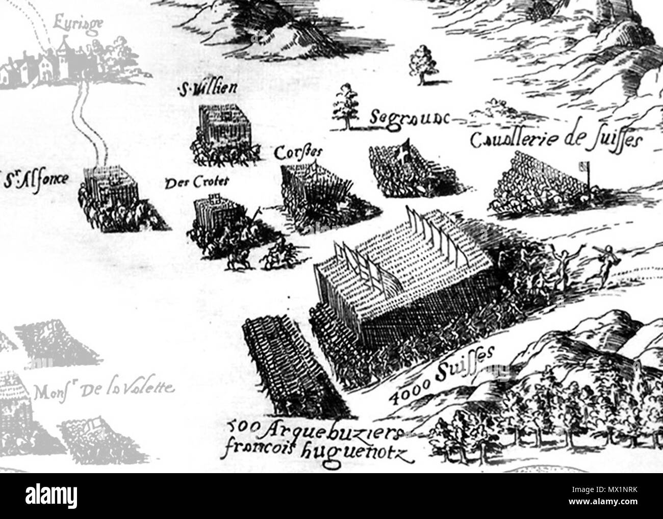 157 Defaitte des Suisses en Dauphiné Det2 Stockfoto