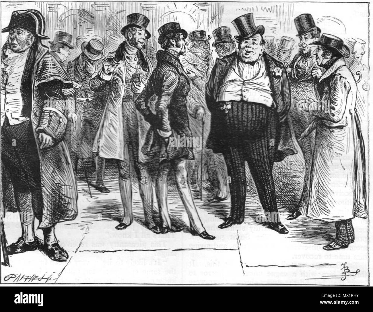 . Deutsch: "Diese reizende Scherz wurde mit einem allgemeinen Gelächter" von Fred Barnard erhalten. Haushalt Edition (1878) von Dickens Weihnachten Bücher, s. 28. Von einem der Dalziels graviert, und unterzeichnete "FB" unten rechts. 3 Mai 2012, 14:23:34. Fred Barnard 605 Dieser reizende Scherz wurde mit einem allgemeinen Gelächter empfangen Stockfoto