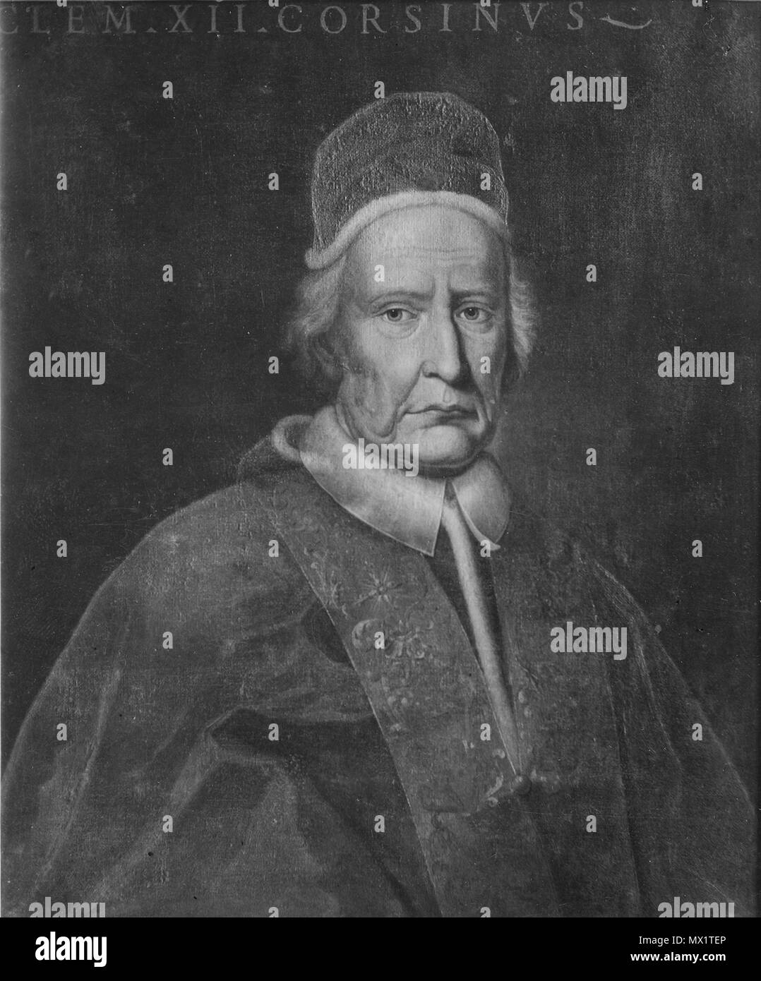 Grh 1491 sv 133 Clemens XII, 1652-1740, påve - Nationalmuseum - 16160 Stockfoto