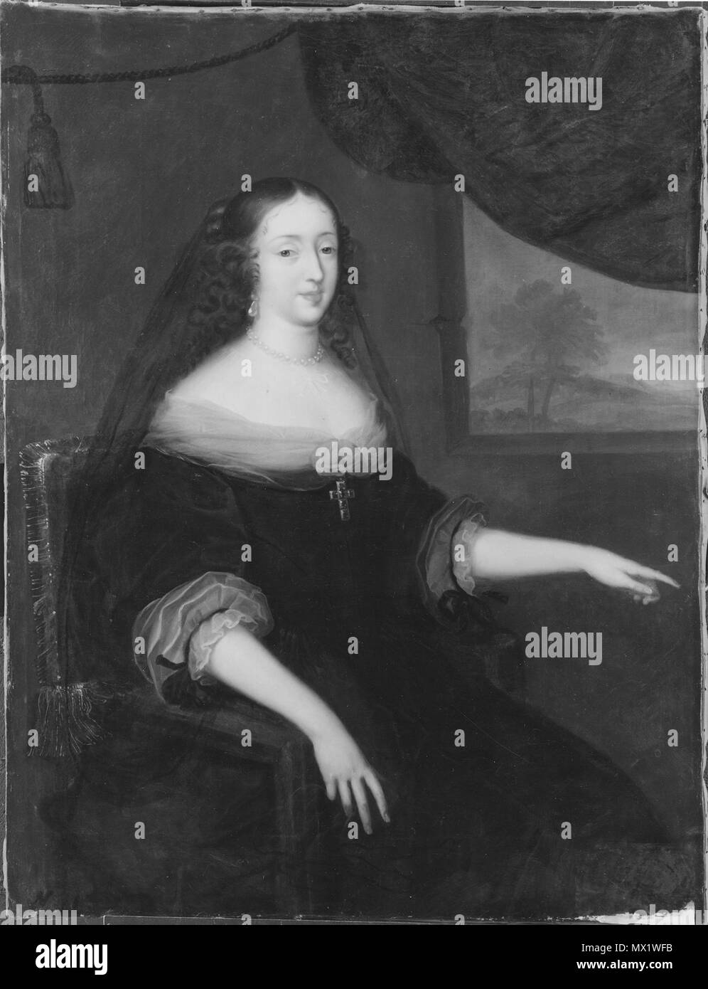 . Svenska: Kopia. Svenska: Margareta, 1616-1672, Prinsessa av-Lothringen. Svenska: Kopia. Datum unbekannt 396 Margareta, 1616-1672, Prinsessa av-Lothringen - Nationalmuseum - 15848 Stockfoto