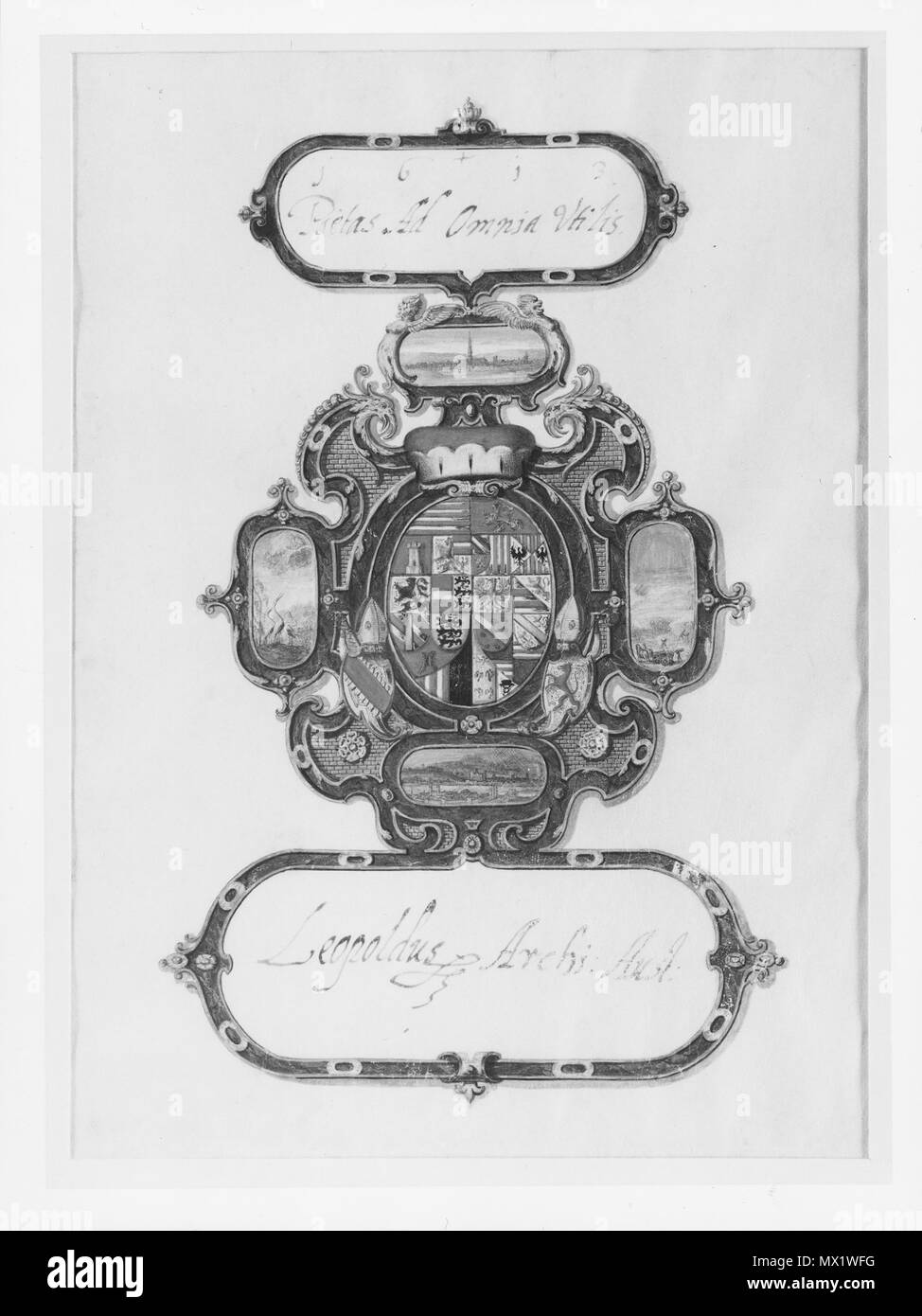 Grh 2435 sv 626 Vapensköld - Nationalmuseum - 24075 Stockfoto