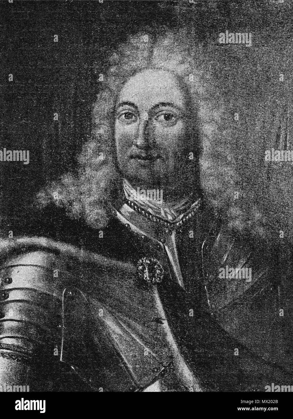 . Englisch: Friedrich Casimir Kettler. Herzog von Kurland und Semigallia. Latviešu: Frīdrihs Kazimirs Kettlers. Kurzemes un Zemgales hercogs. 3. Januar 2012. Unbekannt 229 Fridrihs kazimirs Stockfoto