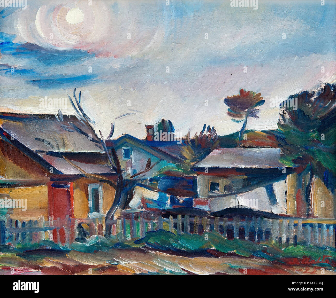 . Englisch: Ilmari Aalto: Motiv aus Suursaari, 1925. Öl auf Karton 39 x 46 cm. . 1925. 23 Ilamri Aalto Aalto Motiv aus Suursaari Stockfoto