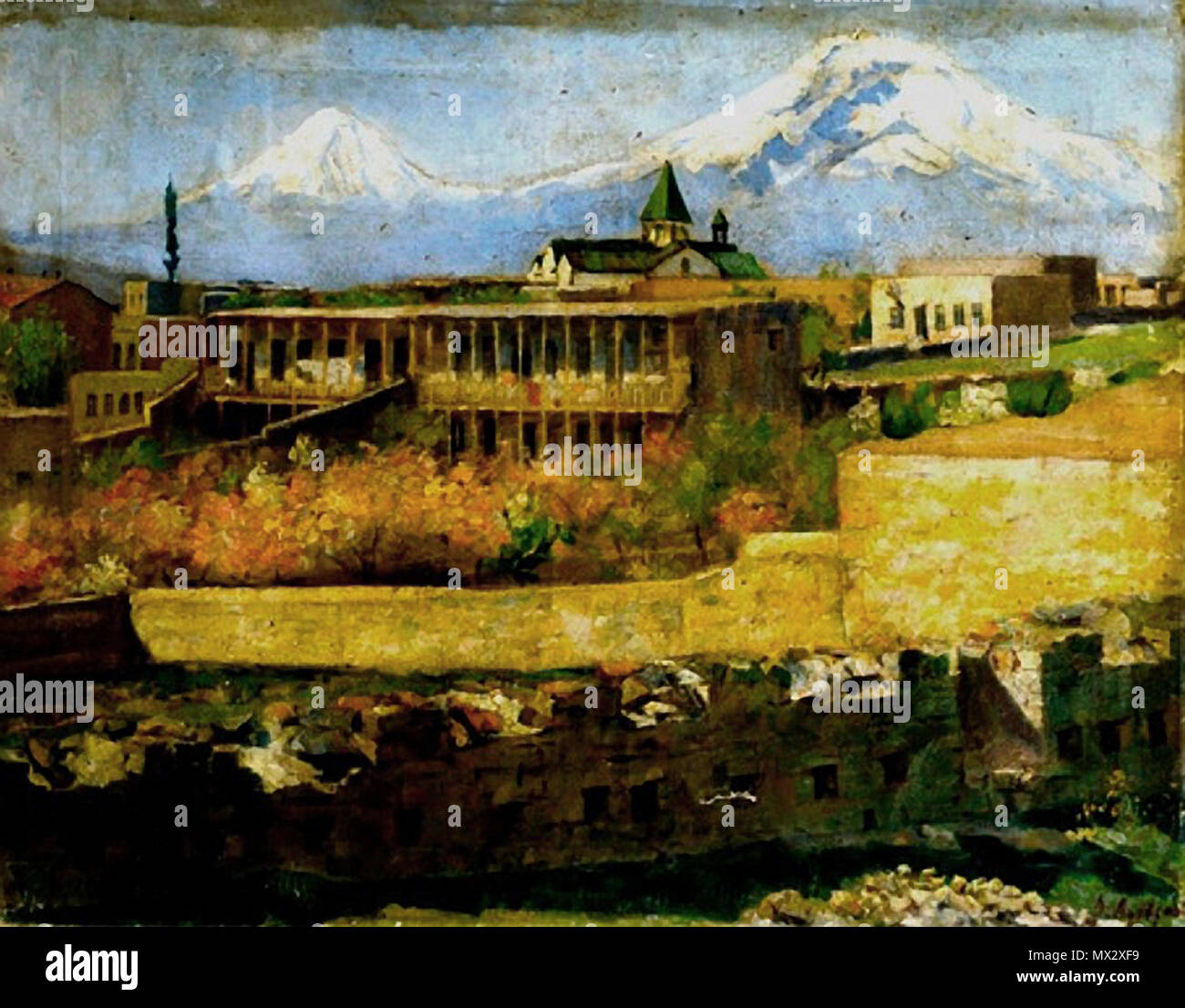 . (Степан Степанос) Меликсетович Агаджанян (16 (28) декабря 1863 Шуша, Бакинская губерния - 13 декабря 1940 Ереван, Армянская ССР) - армянский живописец - портретист, педагог, народный художник Армянской ССР (1938). =========================================================== Stepan Meliksetovich Aghajanian (Armenisch: Ստեփան Մելիքսեթի Աղաջանյանը; Dezember 16, 1863 in Shusha - Dezember 13, 1940 in Eriwan) war ein armenischer Maler, Künstler von Armenien (1938). Er ist einer der wichtigsten Zahlen, die in der armenischen Bildende Kunst des 20. Jahrhunderts, übte verschiedene Genres und war vor allem als Porträtist unterschieden. www.youtube. Stockfoto