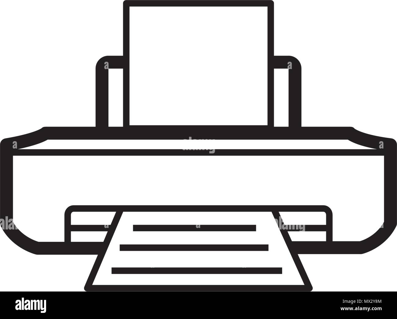 Drucker Symbol vektor Vorlage Stock Vektor