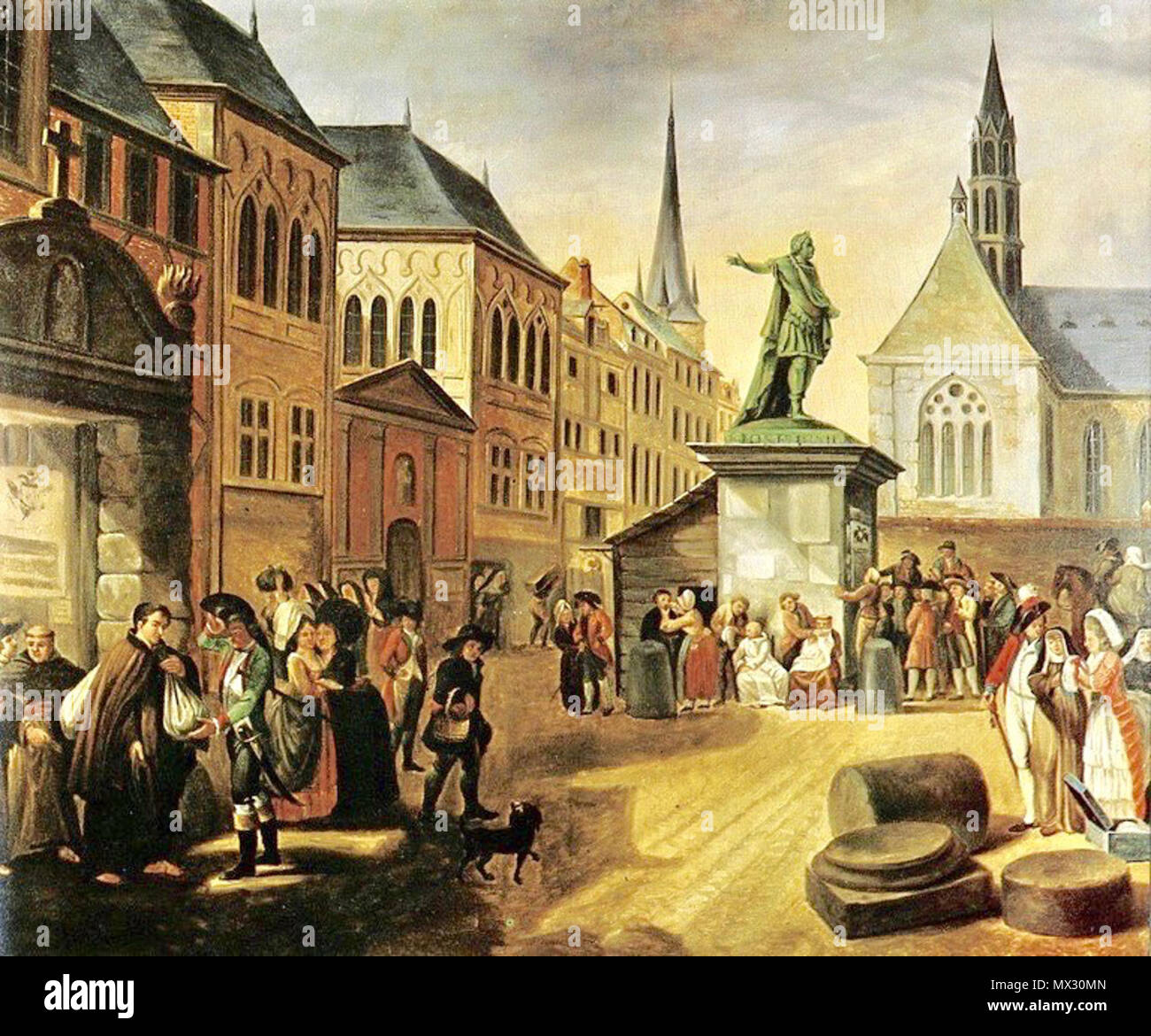 384 Léonard Defrance La Suppression des couvents Herstal Stockfoto