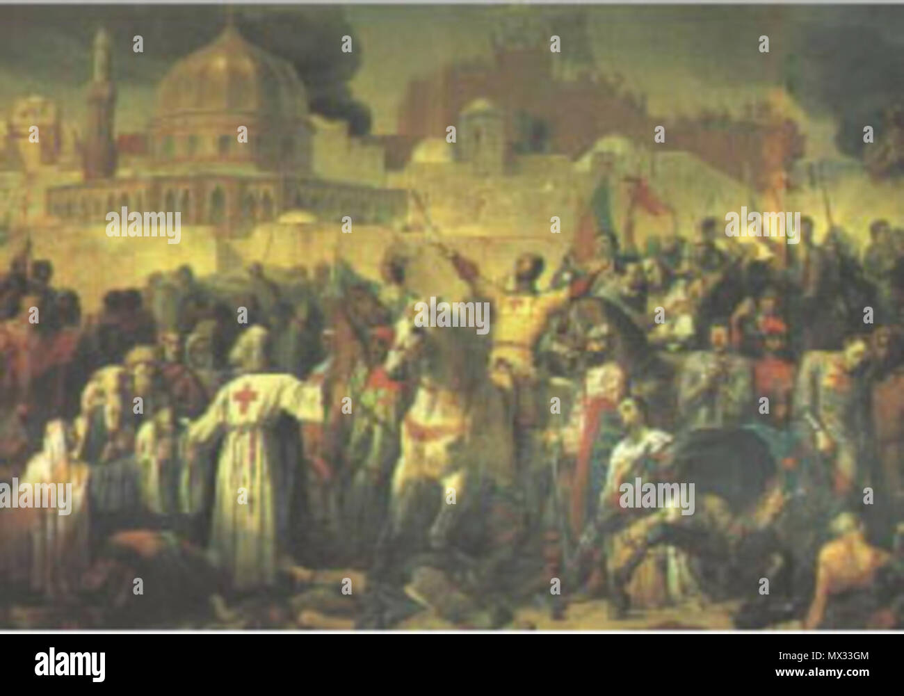 . Englisch: Eroberung Jerusalems. 19. Jahrhundert signol Emile 14 21 Erfassung von Jerusalem Stockfoto