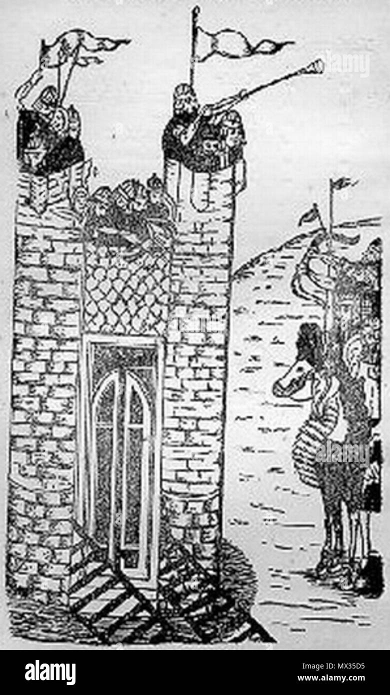 . Englisch: Blick von Alamut belagert. . Unbekannte 23A 28 alamut Stockfoto