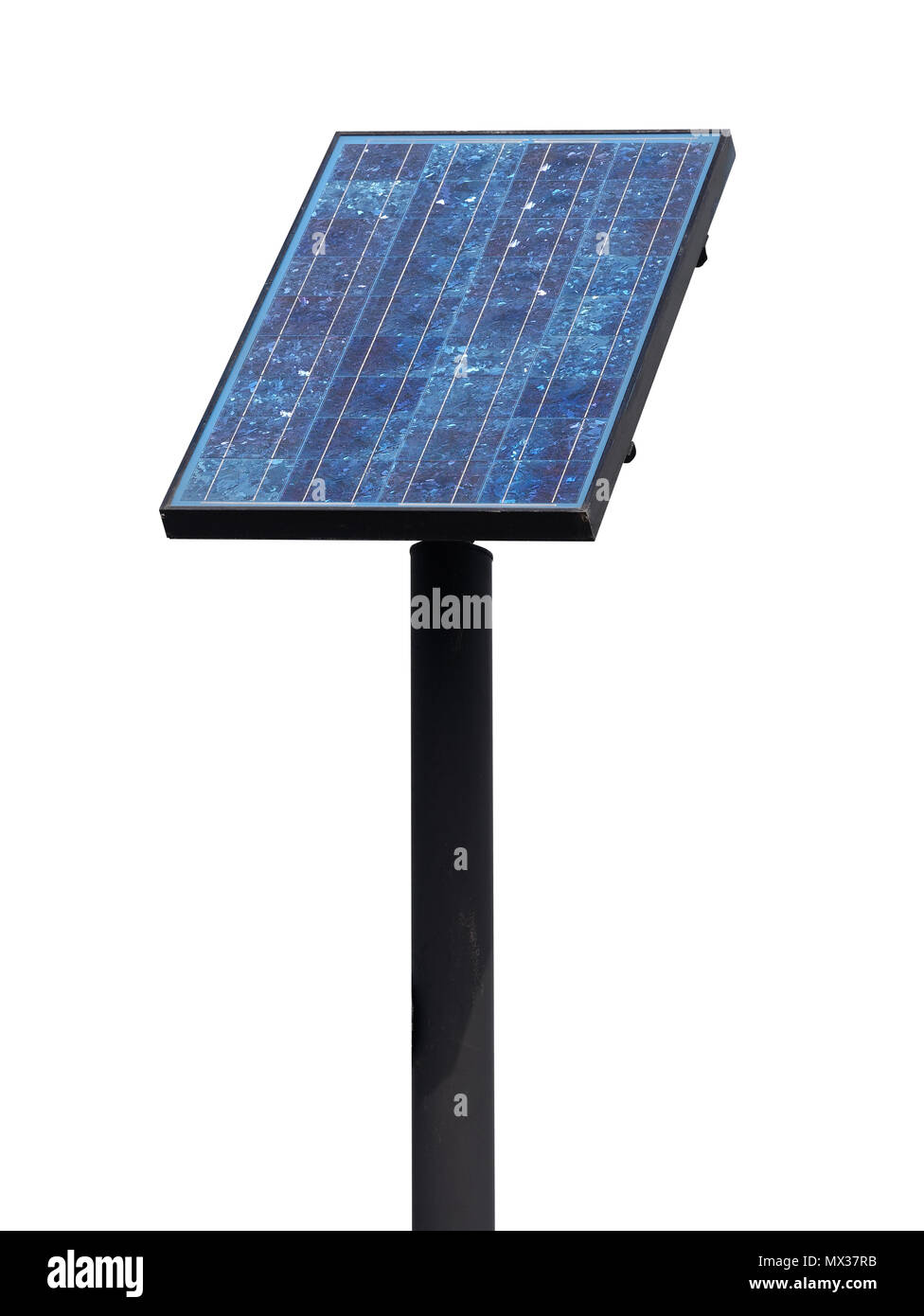 Solar Panel isoliert auf weißem Stockfoto