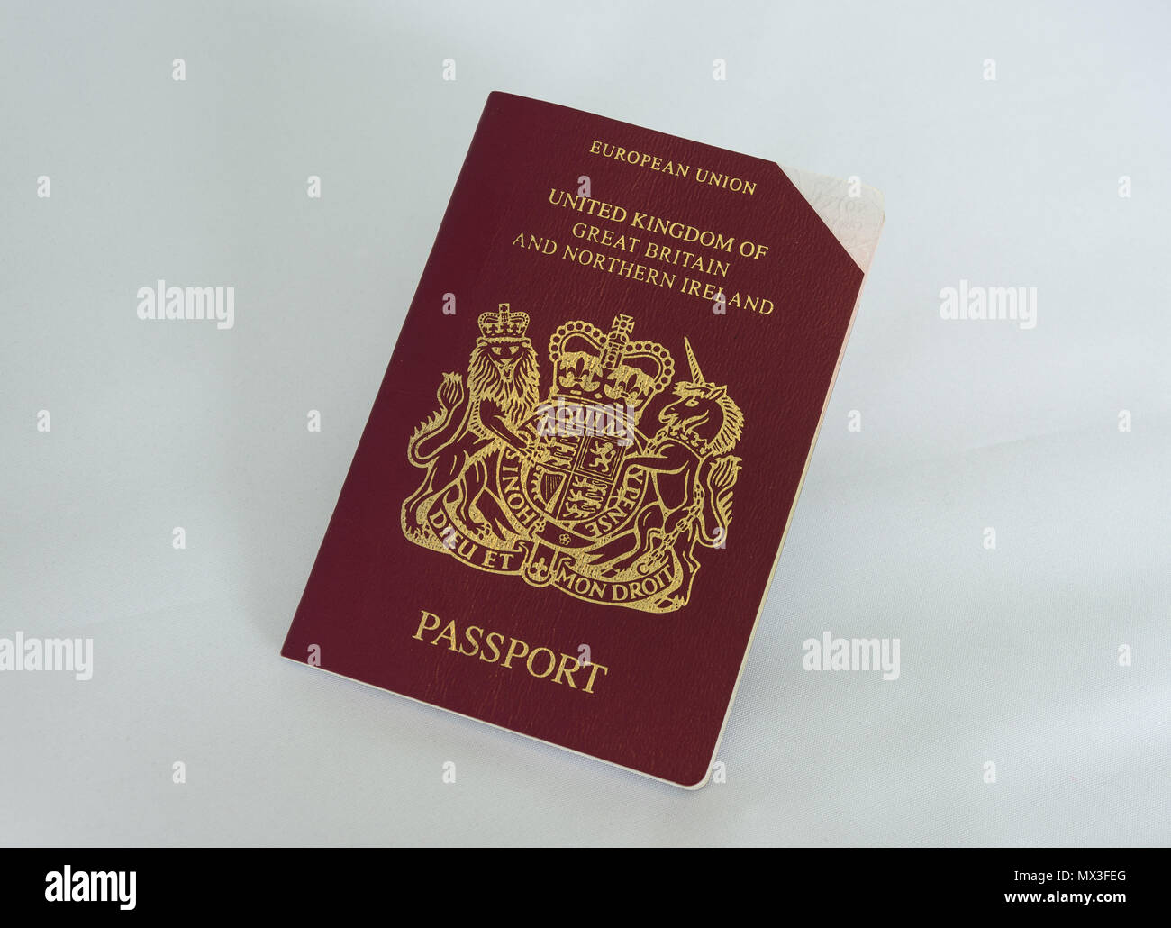 Britischen Reisepass abgelaufen Stockfoto