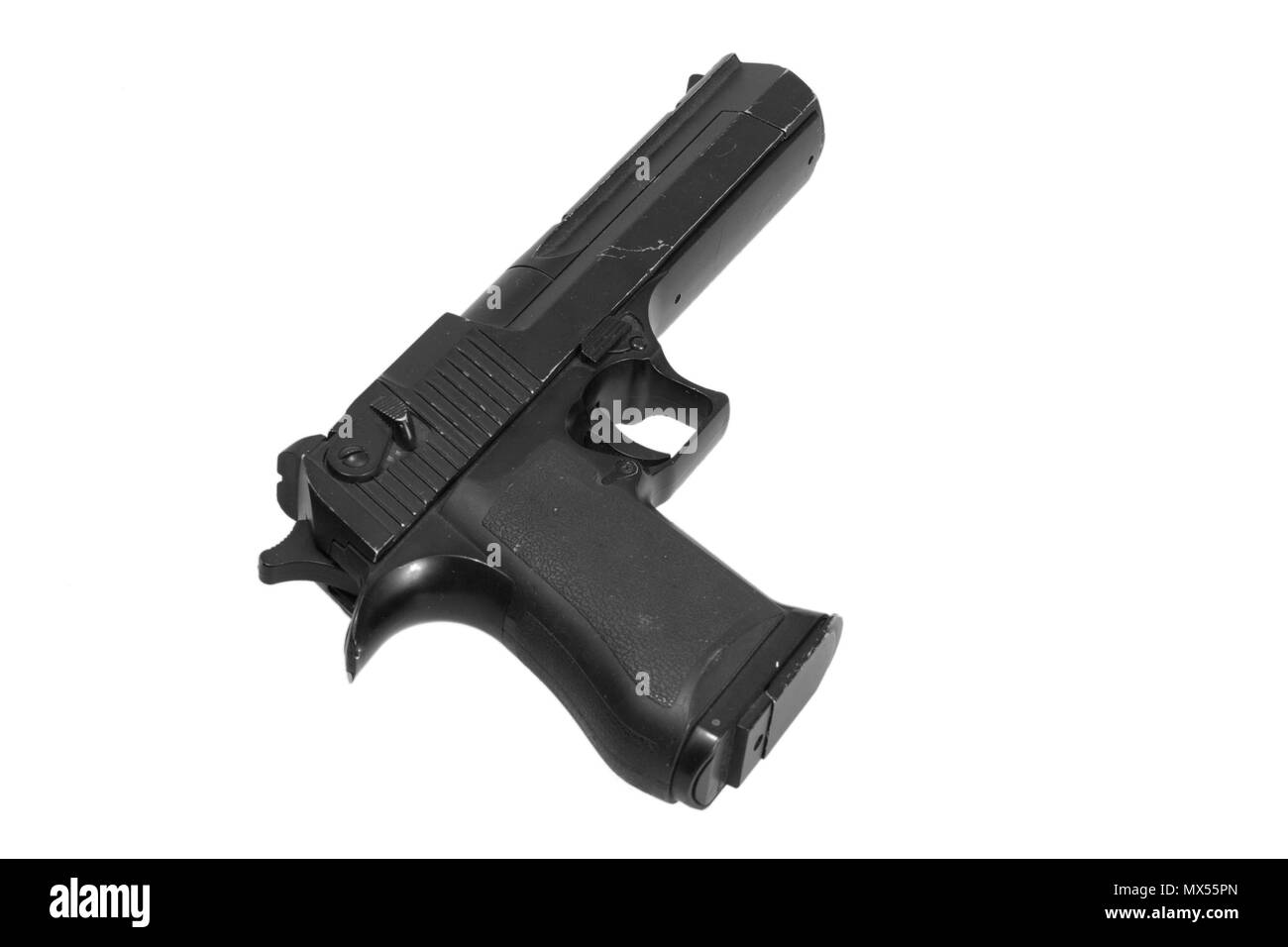 Desert Eagle Pistole Pistole auf weißem Hintergrund Stockfoto