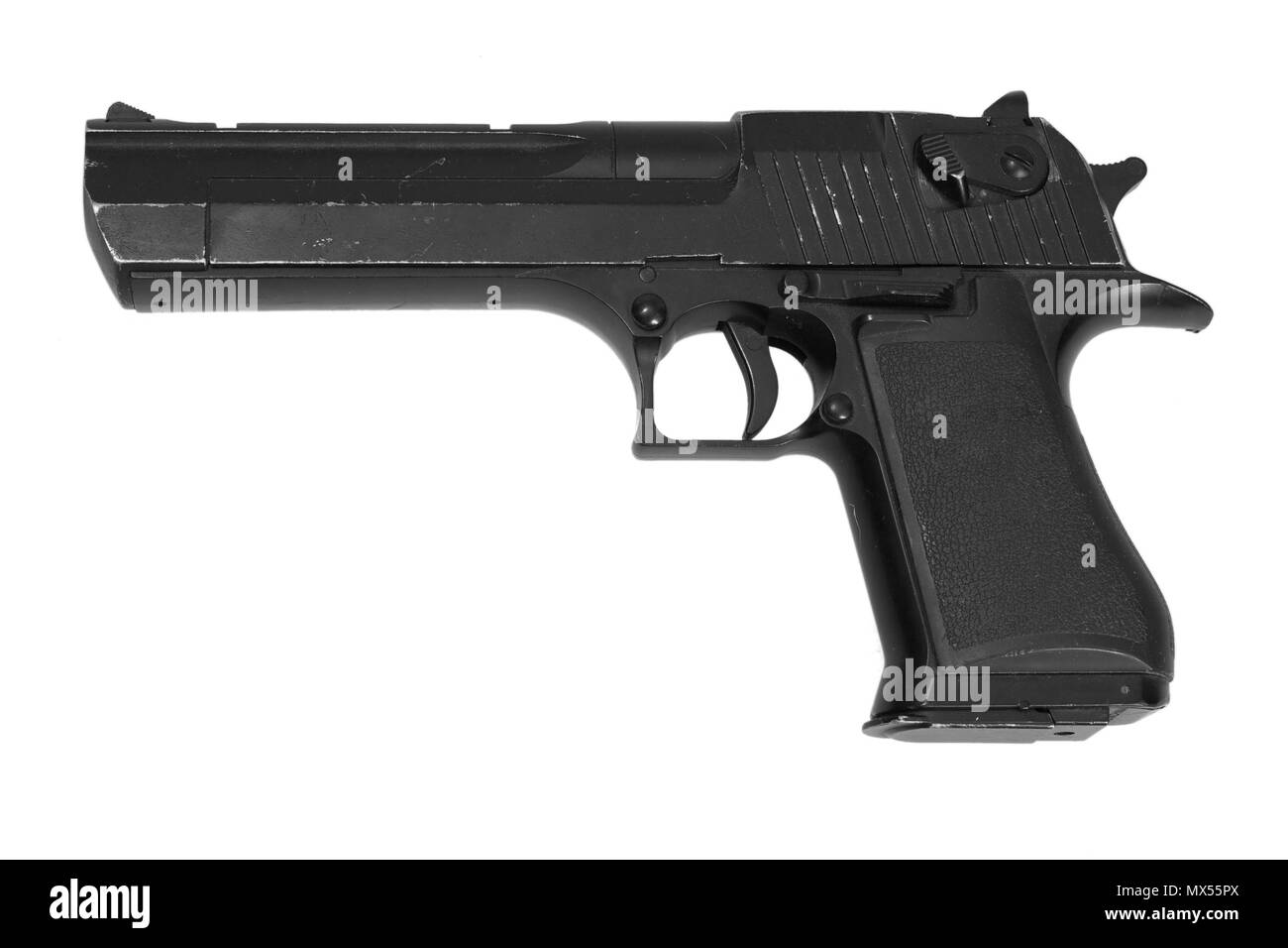 Desert Eagle Pistole Pistole auf weißem Hintergrund Stockfoto