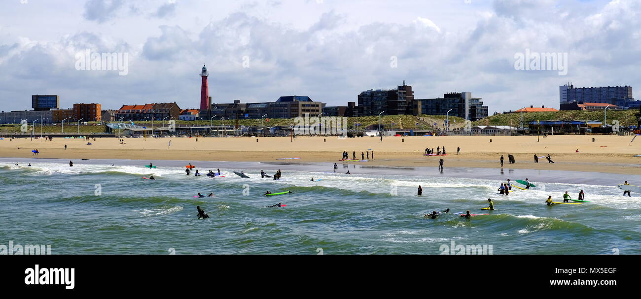 Strand von Scheveningen Niederlande Stockfoto
